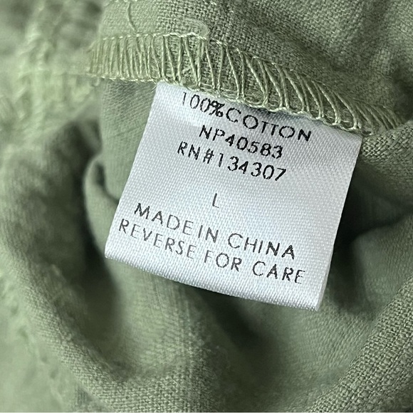 Saturday Morning Pancakes Green Cotton Jumpsuit L Ain’t Nothin But A G Thang - Picture 8 of 8